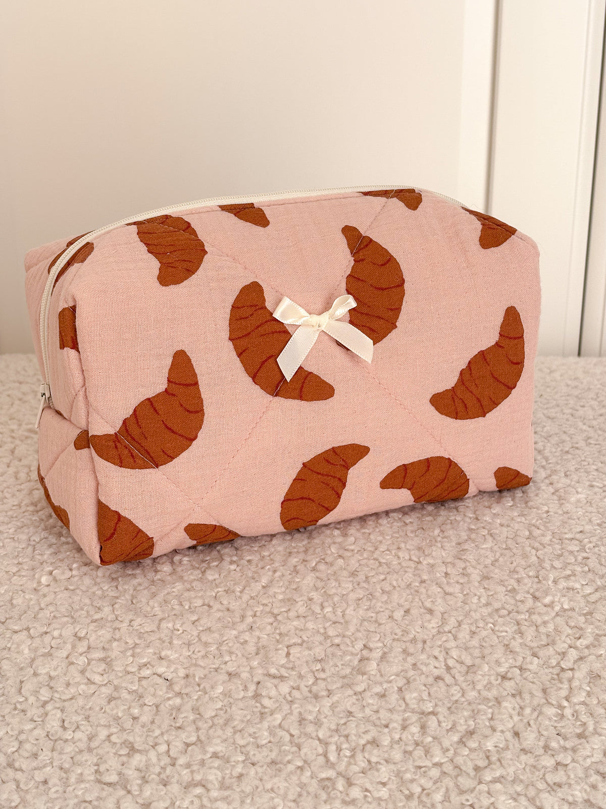 Trousse beauté matelassée croissants – Suzette