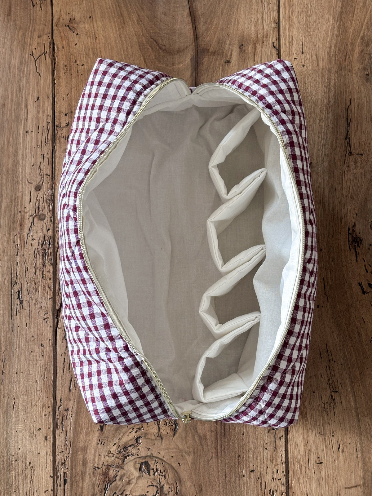 Trousse Dyson Airwrap - vichy chocolat Louise