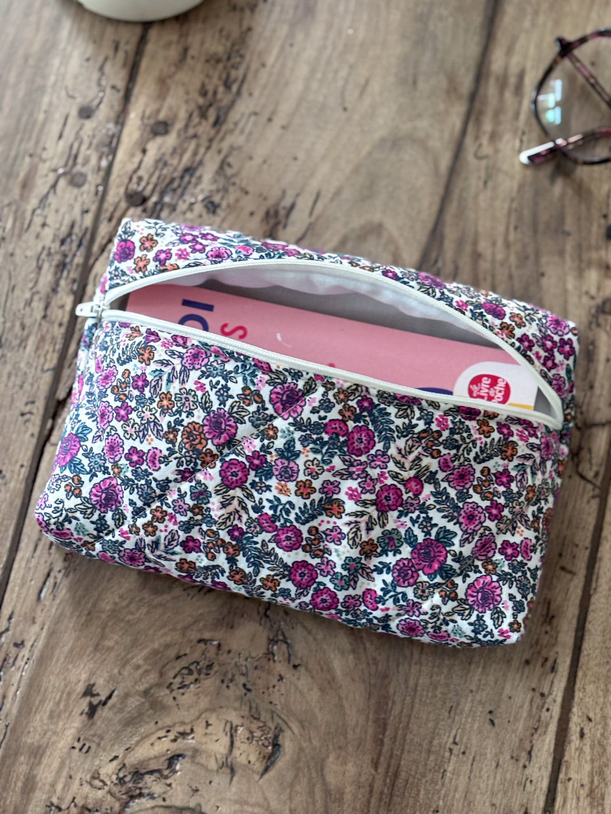 Pochette livre de poche - fleurie Romane - Compatible Kindle