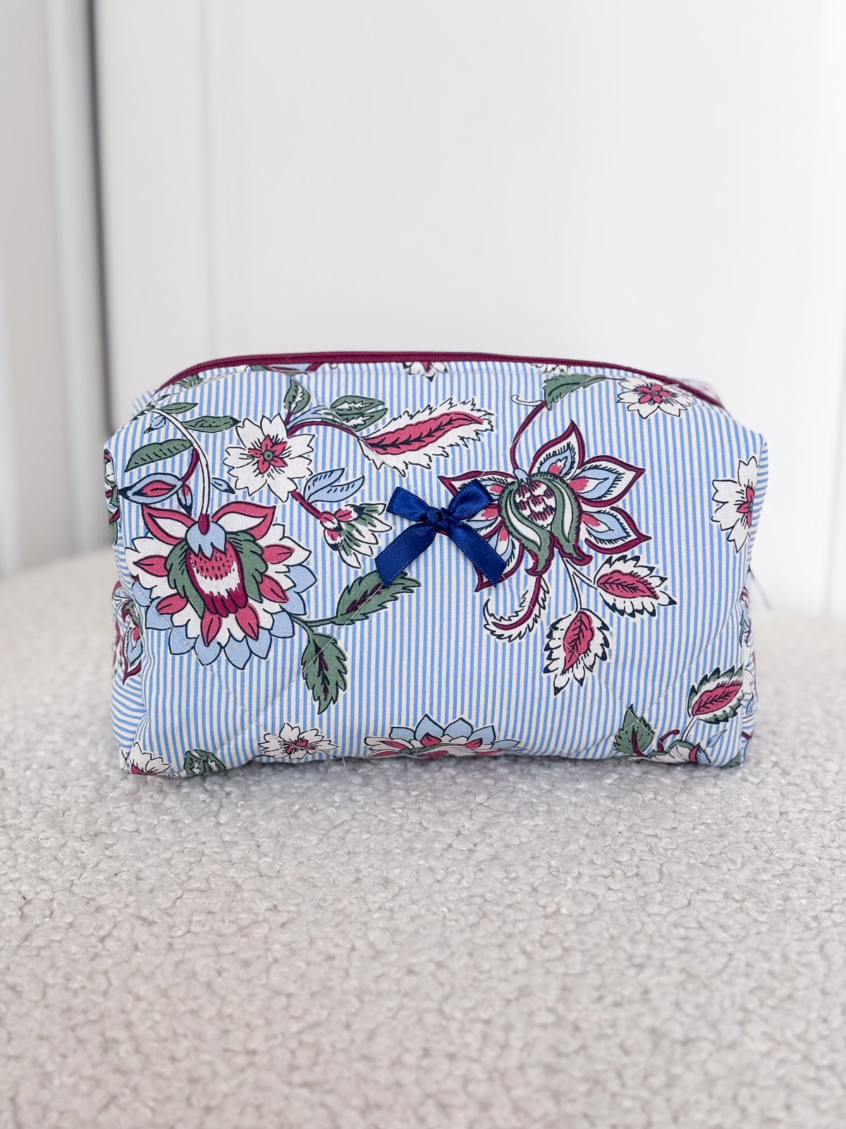 Trousse beauté matelassée fleurie – Constance